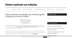 Desktop Screenshot of comorastrearuncelular.net